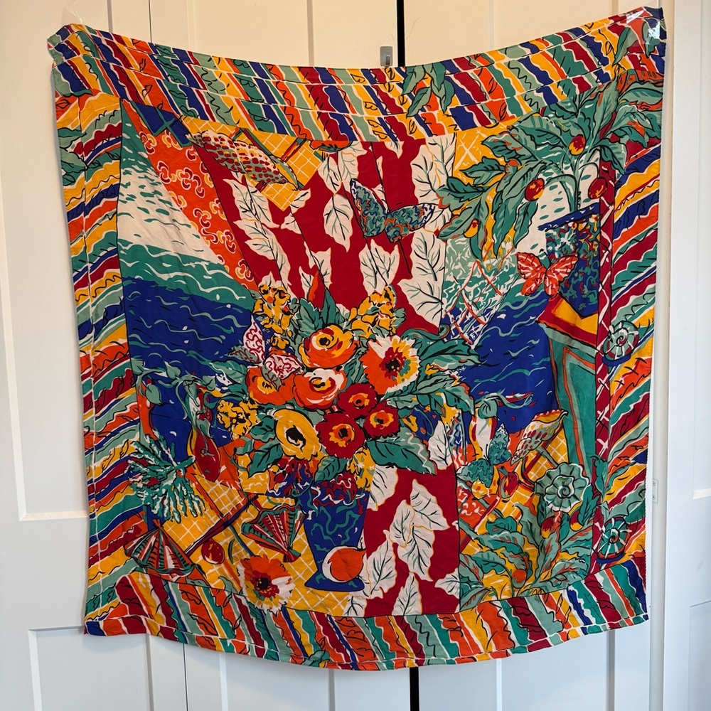 Vintage Silk Ginnie Johansen Scarf